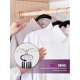 thumbnail image 4 of Metronic Black Velvet Hangers 60 Pack, Premium Clothes Hangers Non-Slip Felt Hangers, Sturdy Black Hangers Heavy Duty Coat Hangers, Durable Suit Hangers for Space Saving,, 4 of 9