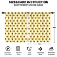 thumbnail image 2 of Blackout Kids Curtains,White Sunflower Childrens Insulated Curtains Set Of 2,Bedroom Essentials,Toddler Room Decor 42x54in(106x137cm), 2 of 4