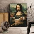 thumbnail image 1 of Cuadro Decorativo Mona Lisa Gato Canvas Listo Para Colgar 50x75cm Jungle Art Impresion Tela Arte, 1 of 7