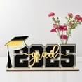 thumbnail image 3 of Moocorvic Graduation Decorations 2025 Wooden Graduation Signature Sign, Party Supplies Grad Signature Board with Grad Cap, 3 of 6