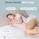 thumbnail image 2 of Almohada corporal con peso SleepCloud 3 kg, refrescante, 104 x 25 cm, 2 of 7