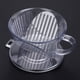 thumbnail image 5 of Taza con filtro para cafetera en forma de cono, reutilizable, para servir y verter (transparente), 5 of 11