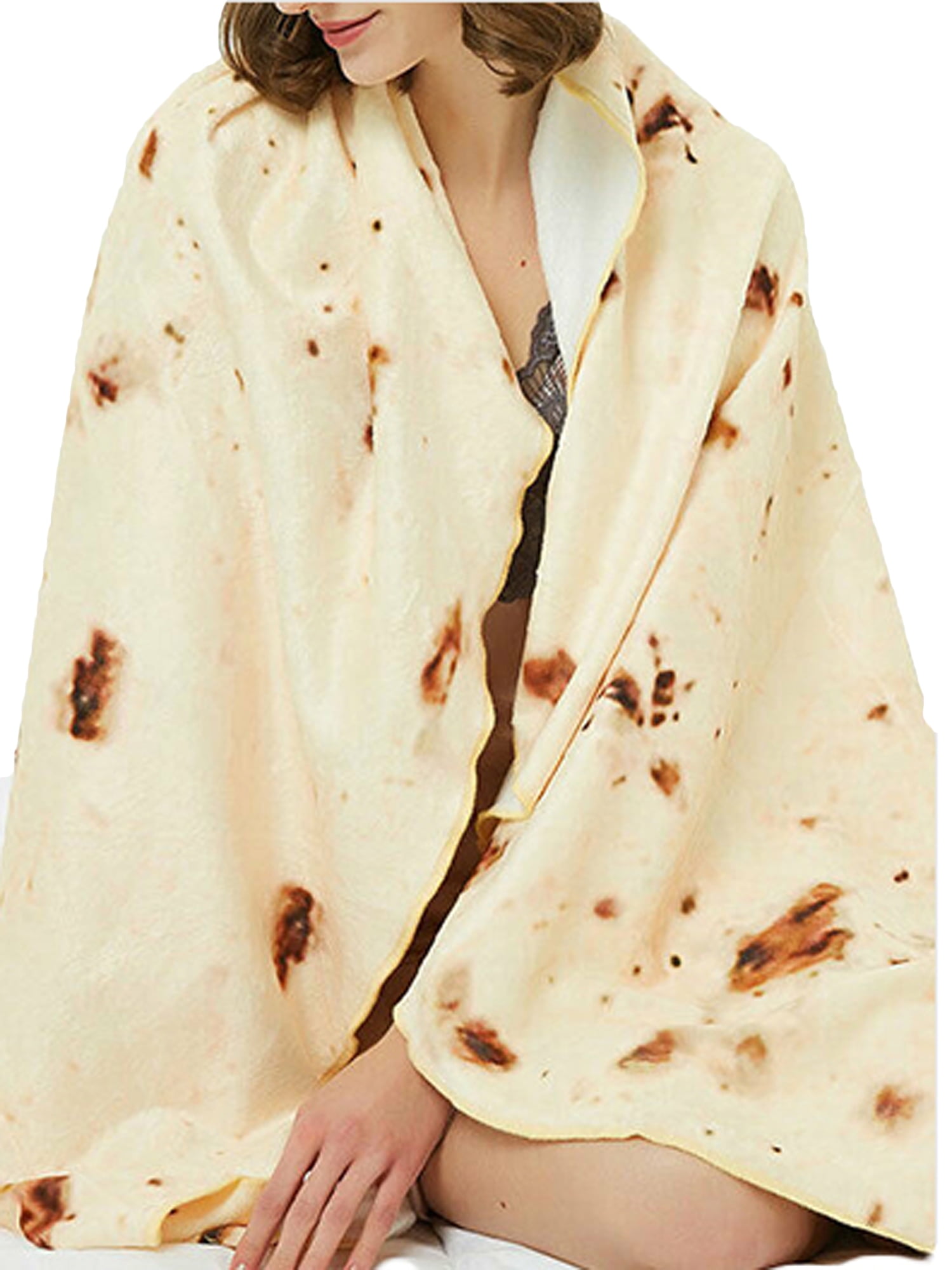 Baby Adult Burrito Blanket Tortilla Pancake Wrap Swaddle Soft Sleeping