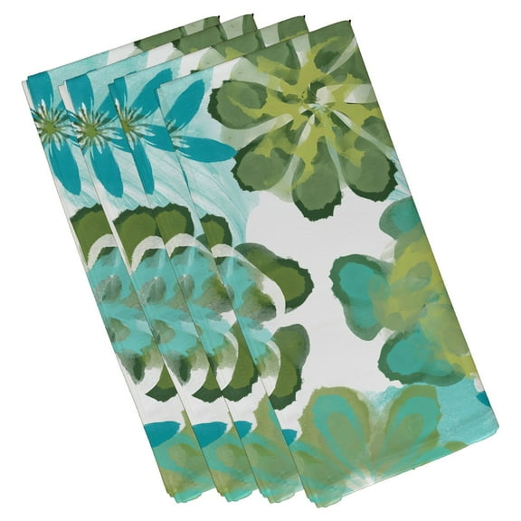 Simply Daisy 19" x 19" Ani Floral Print Napkin (Set of 4)