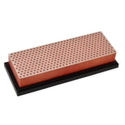 DMT 6-in Diamond Whetstone Fine 600 Grit Knife Sharpener, Red, with Plastic Cover