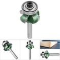 thumbnail image 2 of HUGFEGWE R1 Bit Coupe-Bordures pour Routeur, R3 Coupe-Bordures pour Menuiserie, Coupe-Bordures pour Routeurs à Bord Biseauté Coupe-Bordures pour Menuiserie Coupe-Bordures à 4 Dents (1/4 CJCA-78764), 2 of 9