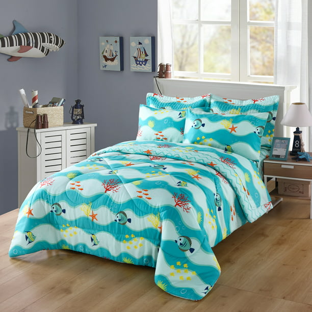 Marcielo Kids Comforter Set Girls, Twin Bunk Bed Comforter Sets