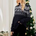 thumbnail image 1 of Suéter de copo de nieve para mujer, suéter de punto para mujer, suéter de punto de copo de nieve alto, suéter de copo de nieve navideño, valor inmejorable, 1 of 6