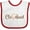 White and Red, variant on Inktastic Cleveland Heart Cursive Orange Boys or Girls Baby Bib