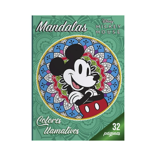Libro Colorear Mandalas Mickey Mouse 32 Páginas versión 2 | Walmart en ...