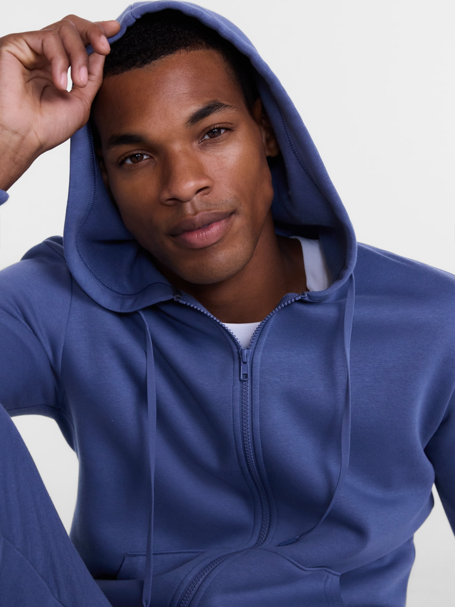 Athletic Works Men's and Big Men's Zip Up Fleece Hoodie Sweatshirt, Sizes XS-4XLT