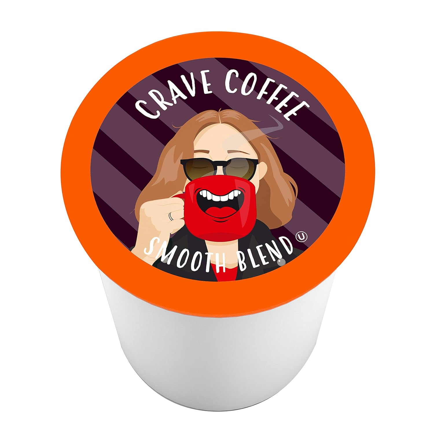 Crave Beverages Smooth Blend Coffee Pods - Colombian, Medium Roast for Keurig K Cup Brewers, 100 Count