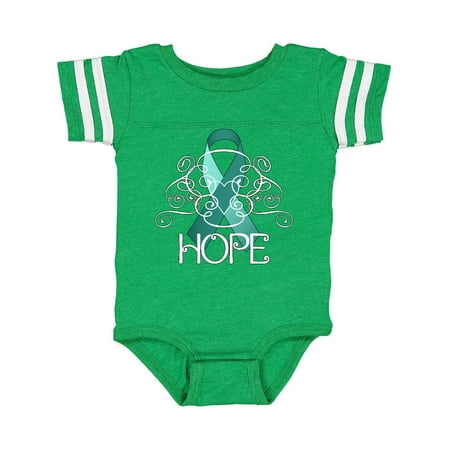 

Inktastic Hope-Ovarian Cancer Awareness Gift Baby Boy or Baby Girl Bodysuit