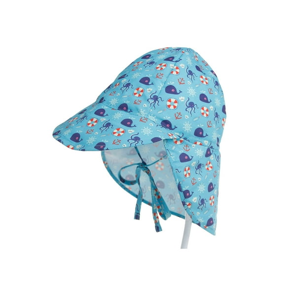 Sunisery Baby Boys Girls Sun Hat Breathable Adjustable Summer UPF 50 Sun Protection Beach Wide Brim Flap Hat