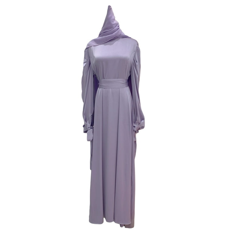 hijabi dresses Luxury Navy Blue Hijab Evening Dress 22830L