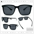 thumbnail image 2 of Mens Classic Rectangle Sporty Gentlemanly Plastic Fashion Sunglasses Shiny Black, 2 of 7