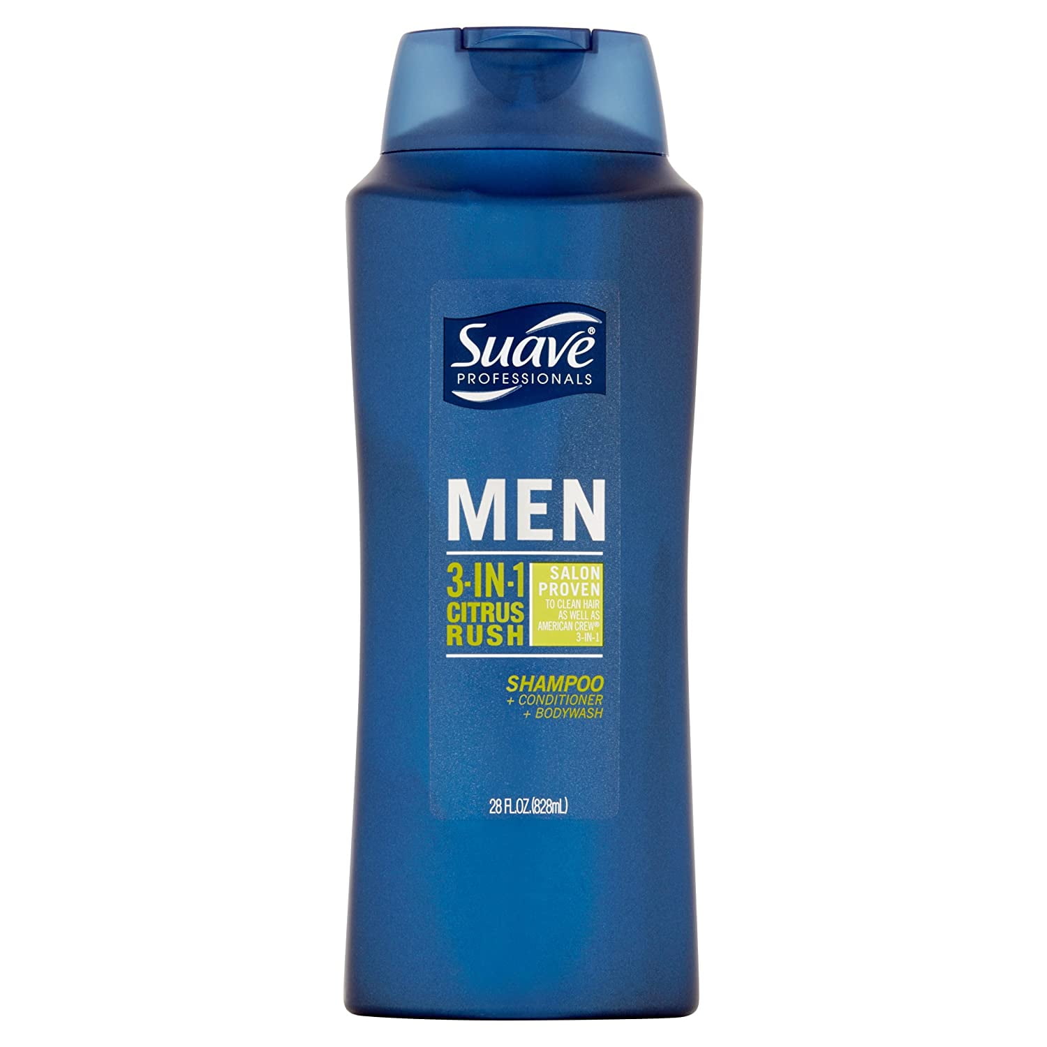 Suave Men 3 In 1 Citrus Rush Shampoo, Conditioner & Body Wash, 28 oz, 3 Pack