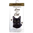 thumbnail image 1 of E&S Pets Paños De Cocina Gato Negro Blanco Roto, 1 of 3