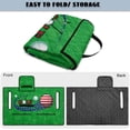thumbnail image 5 of COEQINE 2-in-1 Golf Cart Seat Cover & Carry Bundle, Folds Like a Bag with Handle, Universal Fit for Two-Seaters, 4 Storage Pockets, Machine Washable Polyester, American Flag Golf Green, 5 of 8