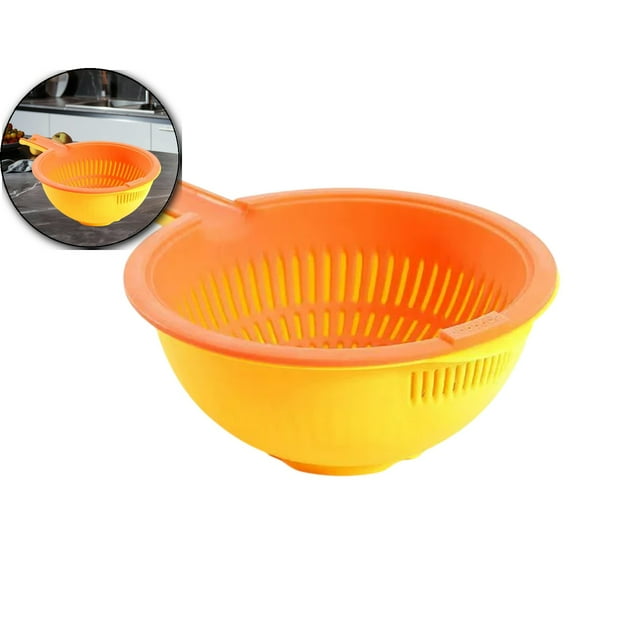 Dvruxg Plastic Drainage Basket, Double Sink Filter Bowl, Vegetable Fruit Storage Set for Kitchen Use