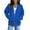334#Blue, variant on BRDFRL Women's Fleece Full-Zip Hoodie Black L