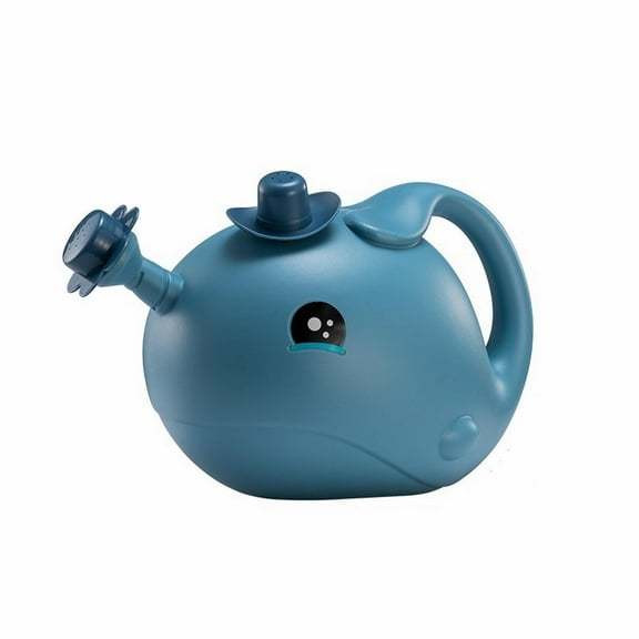 MOQIN Watering Can for Indoor Plants, Plastic Watering Can Small Lightweight Cute Indoor Outdoor Garden Plants, Whale Shaped Watering Can