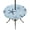 Sky Blue, variant on Round Outdoor Tablecloth with Umbrella Hole and Zipper, Navy Blue Starfish Tablecloth with Elastic Waterproof, Coastal Summer Beach Nautical Patio Table Covers for 36" - 44" Picnic Pool Tables