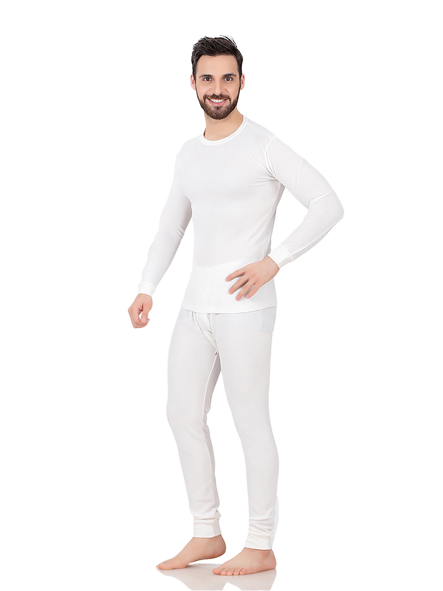 Men's CottonRich Long Johns Thermal Underwear Set Medium 