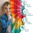 thumbnail image 3 of Blackout Kids Curtains,Colorful Rainbow Tie Dye Spiral Pattern Childrens Insulated Curtains Set Of 2,Bedroom Essentials,Toddler Room Decor 42"x54", 3 of 5