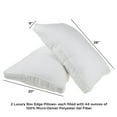 Adjustable Loft Pillows 20”x28” GelFiber Overstuffed Hypoallergenic