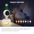 thumbnail image 2 of LeapFrog LF815-2HD 1080p WiFi Remote Access 2 Camera Video Baby Monitor with 5” High Definition 720p Display, Night Light, Color Night Vision, (White), 2 of 9