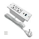 thumbnail image 1 of 4 LEAF Tira Alimentación Empotrada USB C Carga Rápida 2 Toma 2 USB (PD20W y QC18W, Total 20W) Montaj, 1 of 7