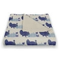 thumbnail image 3 of Creative Products Blue Turkeys 50 x 60 Coral Fleece Blanket, 3 of 3