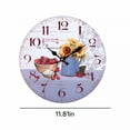 thumbnail image 2 of DESIGNICE Cuckoo Clocks for Wall Blue Kitchen Decor Cute Alarm Clocks 30Cm Retro Style Sunflower Wall Clock Home Living Room Bedroom Decoration, 2 of 7