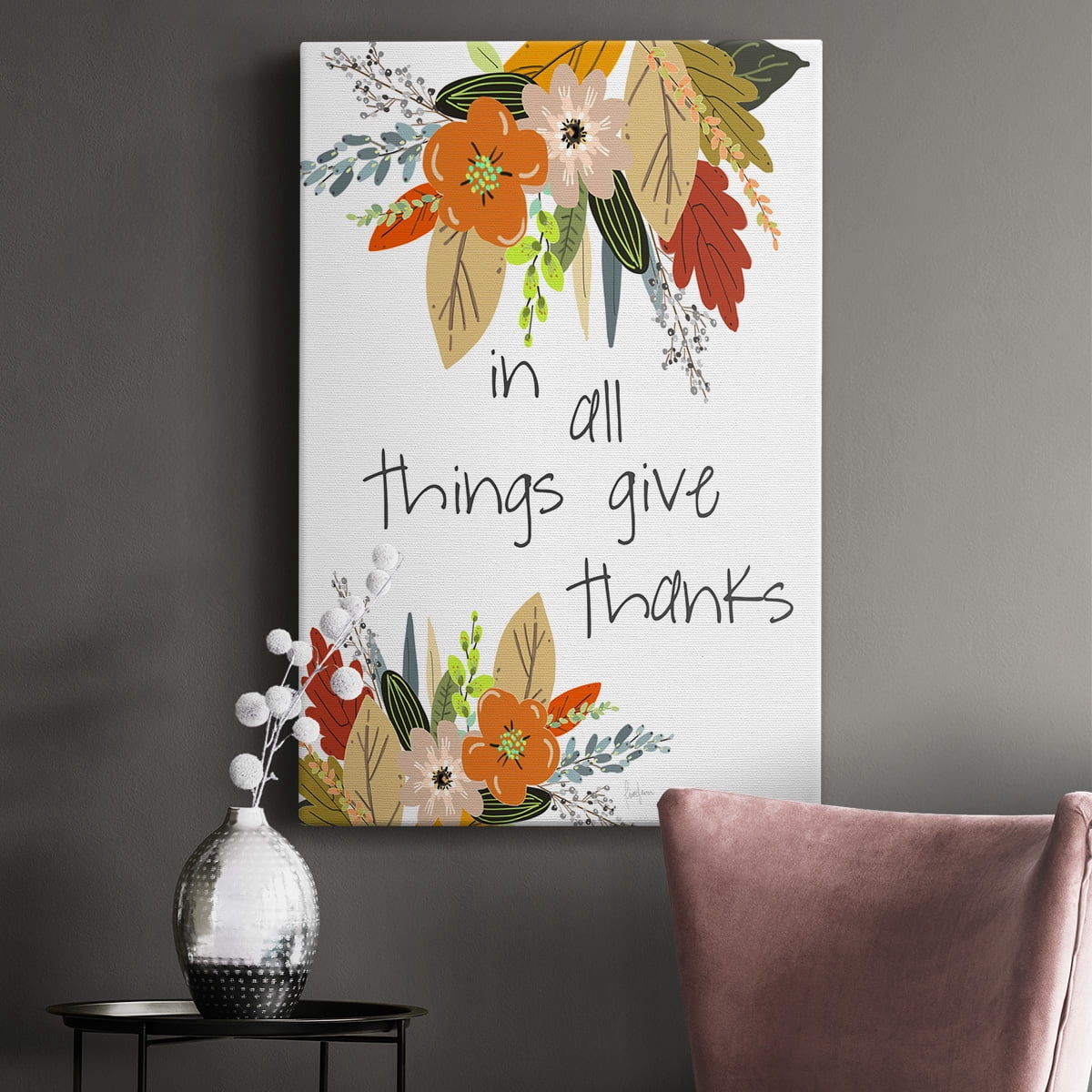 Illustrated Impressions I Premium Gallery Wrapped Canvas - Ready to Hang