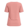 thumbnail image 5 of biudgviw Soft Workout Tops for Women V Neck Short Sleeve Athletic Shirts Side Split Casual Loose Fit Gym Running Tee for Summer, 5 of 5