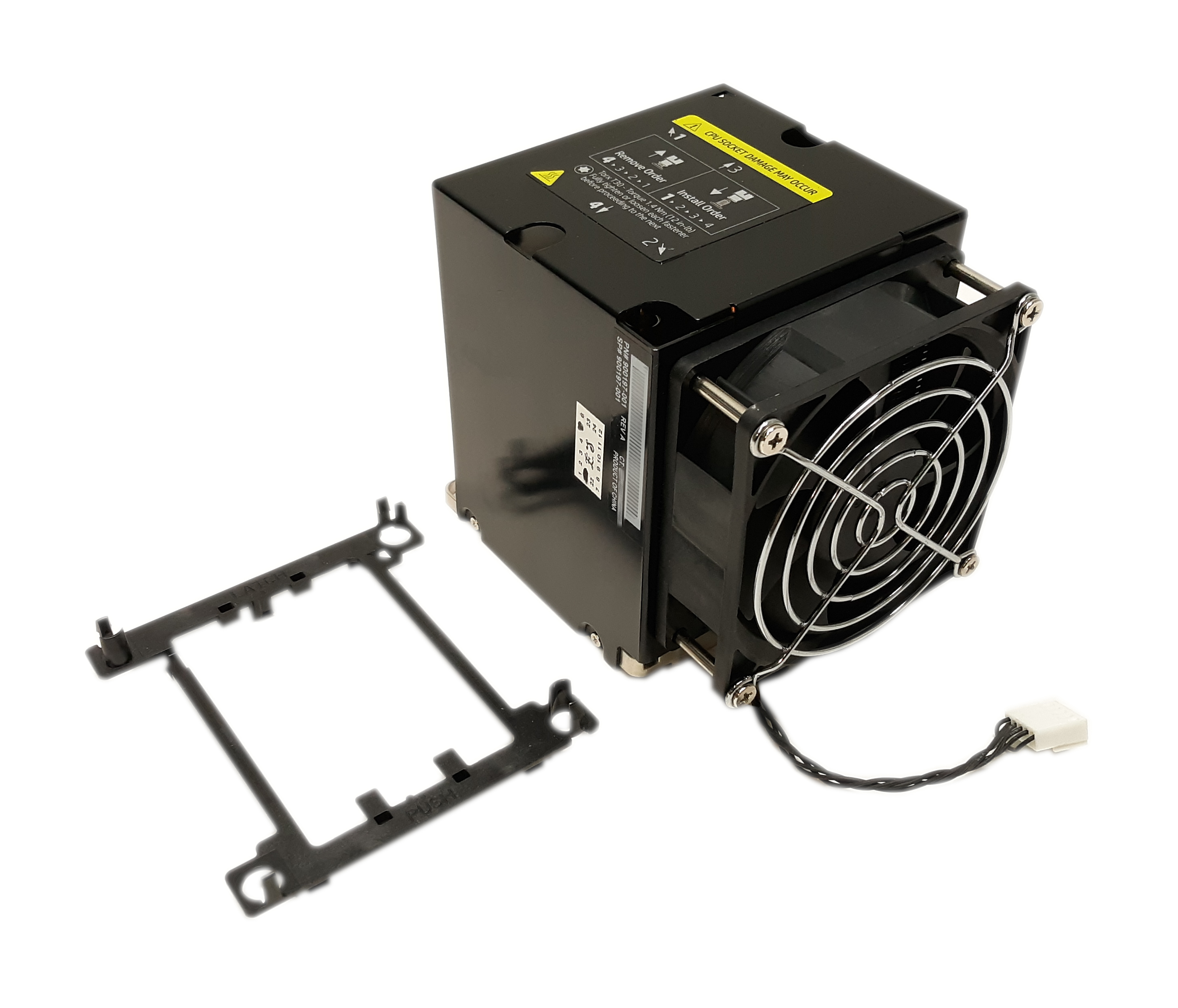 Used HP Z6 G4 Workstation Heatsink Fan Assembly Cooler CPU Tray Retainer Bracket H72853002