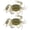 Style 1 Multi, variant on M Buder 2 pcs Silicone Soft Fishing Lures Artificial Bait Crab with Sharp Hooks Fish Tackle Accessories 2#, 5.11 inches / 13.00 cm, 0.67 oz / 19G Heavy Duty Saltwater and Freshwater Lifelike Lures