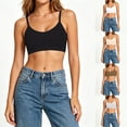 thumbnail image 2 of Spaghetti Strap Bras for Women Cross Back Sexy Camisole Push Up Comfort Wireless Full Coverage Tshirt Bra, 2 of 7