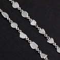 thumbnail image 3 of 4.00 CTW Natural Diamond slice Polki 30" long Women Valentines Day Gifts Necklace 925 Sterling Silver, 3 of 4