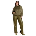 thumbnail image 4 of ELOQUII Women's Plus Size Slit Hem Faux Leather Pant, 4 of 4