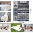 thumbnail image 2 of Husband Gifts from Wife Blanket - Gifts for Him Husband 60" x 50" Blankets - Best Husband Gifts for Men - Future Gifts for Husband Who Has Everything - Valentines Anniversary Birthday Gift Ideas, 2 of 5
