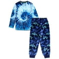 thumbnail image 3 of Wonder Nation Boys Long Sleeve Top and Pants Pajama Set, 2-Piece, Sizes 4-18 & Husky, 3 of 4