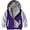 Purple, variant on Fdqin Boys Zip Up Hoodie Fleece Jacket Kids Sherpa Lined Winter Coat Outdoor Warm Sweatshirt Purple 5-6 Years