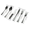 thumbnail image 3 of Stainless Steel Western Cutlery Set For Dining, Dinner Spoon Fork And Knife Utensils For Household Use, Hotel Steak Knife And Flatware Cutlery For Kitchen Tableware And Daily Meal Service, 3 of 6
