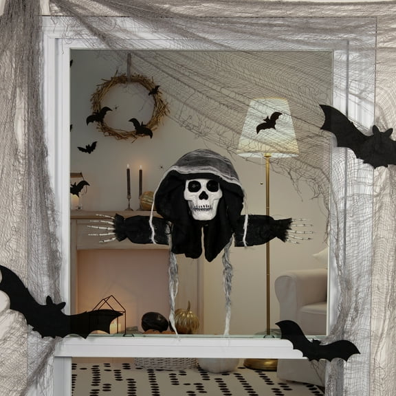 Northlight Spooky Skeleton 3-D Halloween Window Decoration - 10"