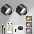 thumbnail image 2 of Lámpara de Pared LED con Control Remoto, 3 Colores, Luz Magnética Regulable, Rotación de 360°, Recargable, 2000 MAh., 2 of 5