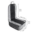 thumbnail image 4 of Funda de asiento delantero de coche para perros Salvador Antideslizante Impermeable Negro, 4 of 4