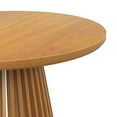 thumbnail image 4 of Plank+Beam 48" Lido Round Dining Table, Solid Wood Minimalist Kitchen Table for 4, Pecan, 4 of 9