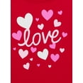 thumbnail image 2 of Way To Celebrate Toddler Girl Valentine's Day Short Sleeve Graphic T-Shirt, Sizes 12M-5T, 2 of 3